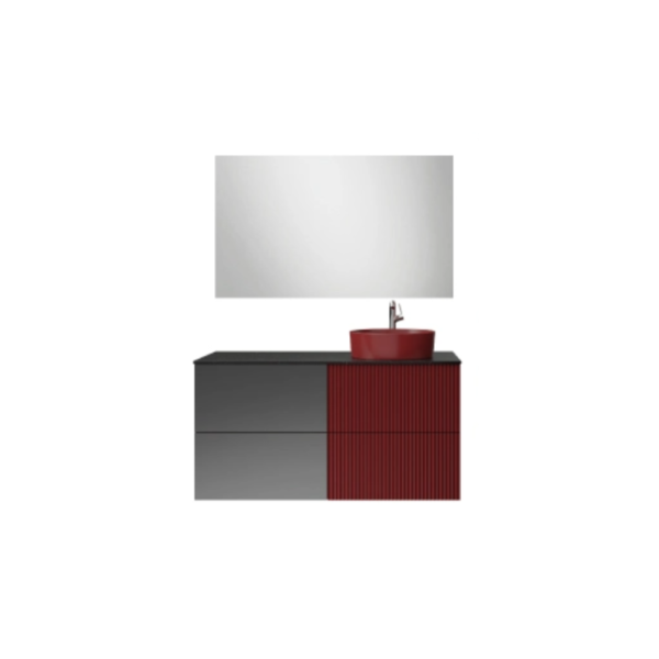 Creavit Duo Banyo Dolabı 120 Cm Berry - 1