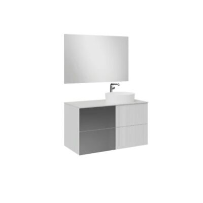 Creavit Duo Lavabo Dolabı 120 Cm Beyaz - 1