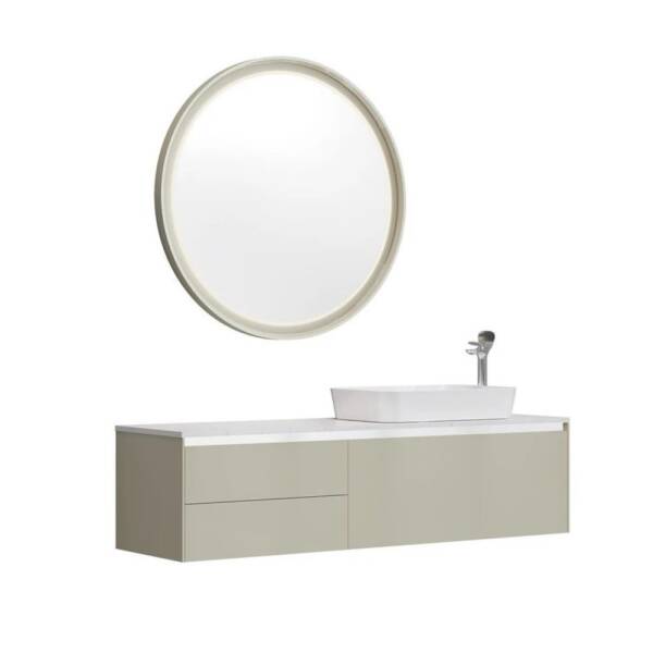 Creavit Flat Serisi Lavabo Dolabı Takımı 160cm - 1