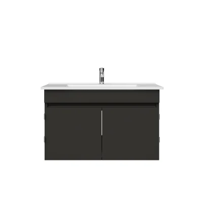 Creavit Flexio Lavabo Dolabı 80 Cm Antrasit - 1