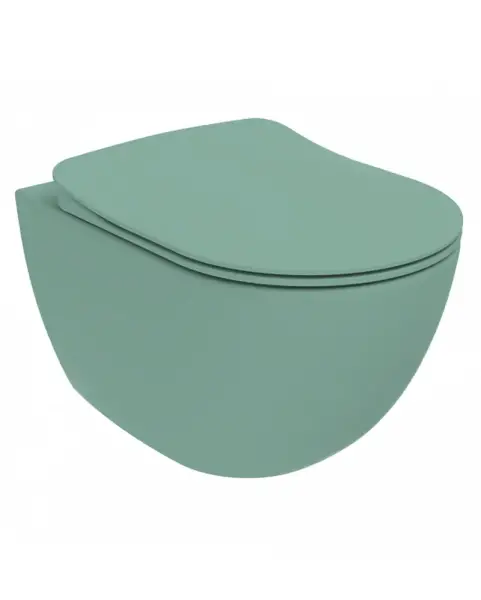 Creavit Free Rim-Off Asma Klozet Nil Yeşili FE322 + Duck Klozet Kapağı - 1