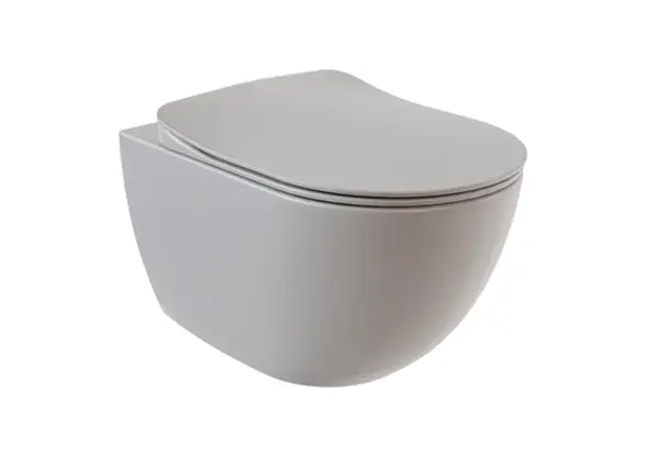 Creavit Free Rim-Off Asma Klozet Cool Grey FE322 + Duck Klozet Kapağı - 1