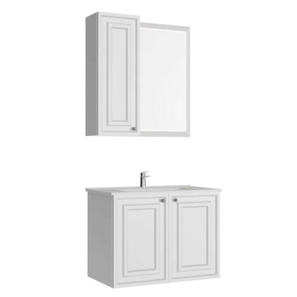 Creavit Kayra Lavabo Dolabı 100cm Beyaz - 1