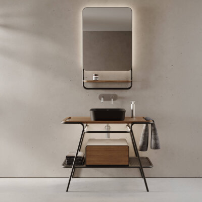 Creavit Loft Lavabo Dolabı (100cm) Meşe - CREAVİT