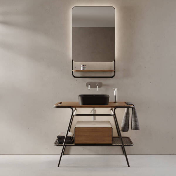 Creavit Loft Lavabo Dolabı (100cm) Meşe - 1