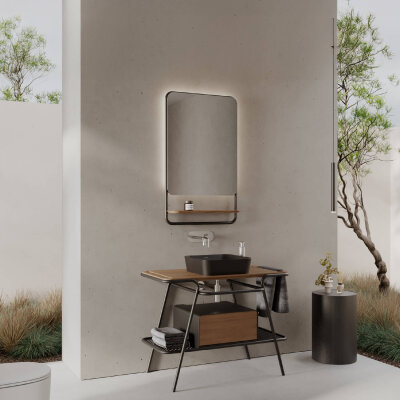 Creavit Loft Lavabo Dolabı (100cm) Meşe - 2