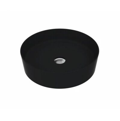 Creavit Loop Yuvarlak Çanak Lavabo Mat Siyah Ø45 cm LP145 - 1