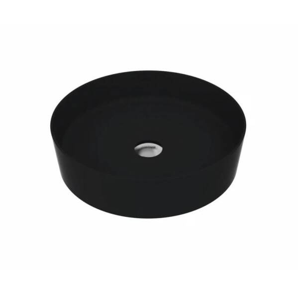 Creavit Loop Yuvarlak Çanak Lavabo Mat Siyah Ø45 cm LP145 - 1