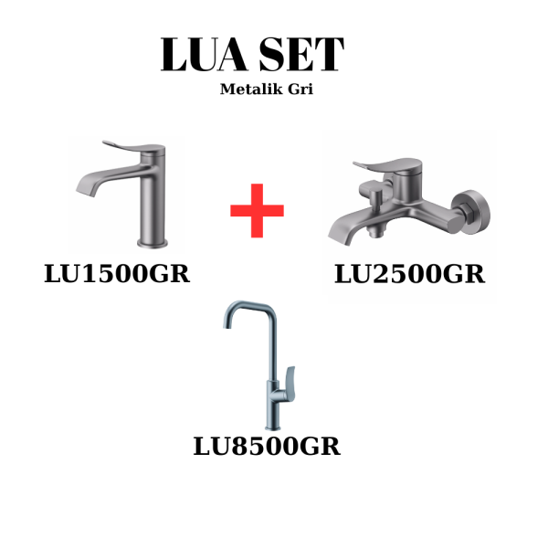 Creavit Lua Batarya Seti Metalik Gri (LU1500GR, LU2500GR, LU8500GR) - 1