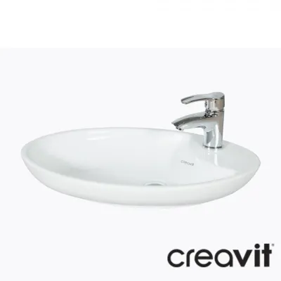 Creavit Mina Set üstü Lavabo MN065 Beyaz 65cm - 1