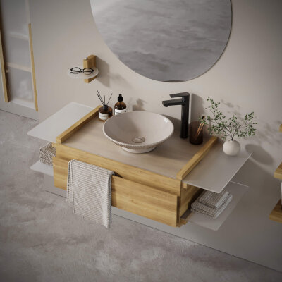 Creavit Oniva Serisi Lavabo Dolabı (120cm) - 2