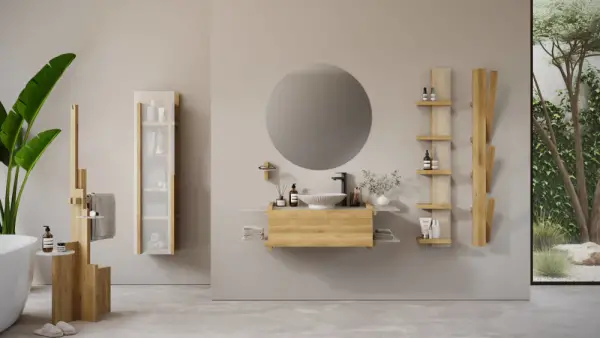 Creavit Oniva Serisi Lavabo Dolabı (120cm) - 3