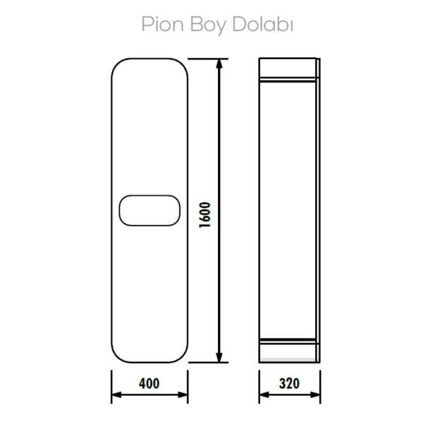 Creavit Pion Boy Dolabı Beyaz - 2