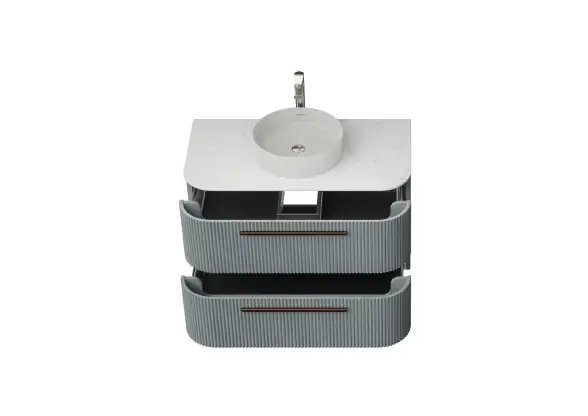 Creavit Rayas Lavabo Dolabı 100 Cm Mat Gri - 3