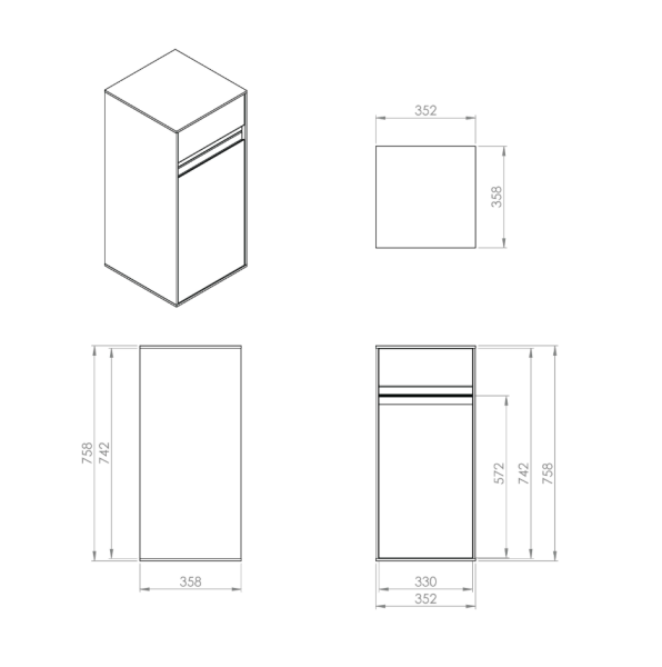Creavit Saily Boy Dolabı Dafne - 3