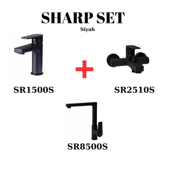 Creavit Sharp Batarya Seti Siyah (SR1500S, SR2510S, SR8500S) - 1