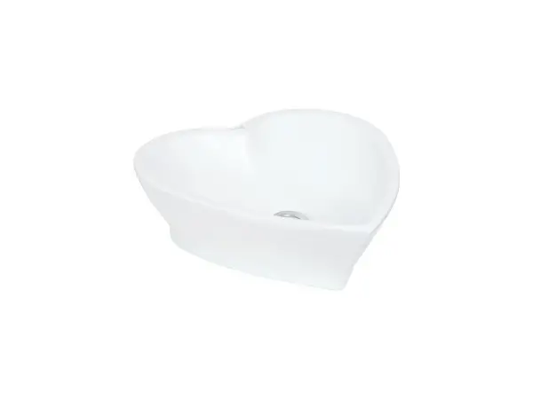 Creavit Kalp Tasarımlı Tezgah Üstü Lavabo TP149 45x45cm - 1