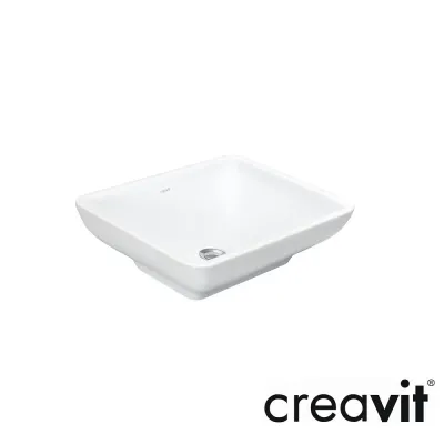Creavit Tina Setüstü Lavabo Beyaz TP140 40x50cm - 1