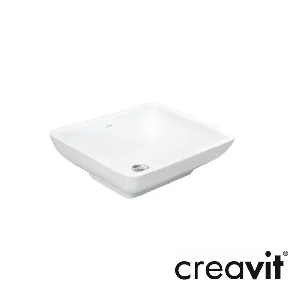 Creavit Tina Setüstü Lavabo Beyaz TP140 40x50cm - 1