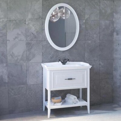 Denko Öykü Banyo Dolap Takımı 65cm Beyaz - 1
