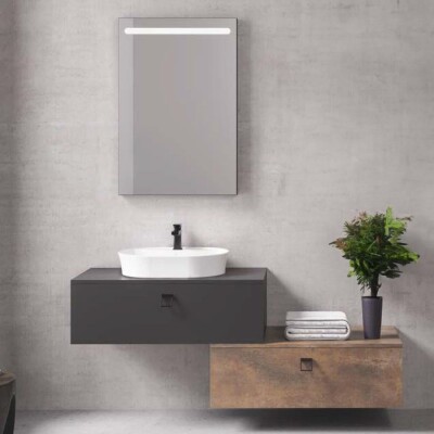 Denko Verona Banyo Dolap Takımı 150cm Antrasit - 1
