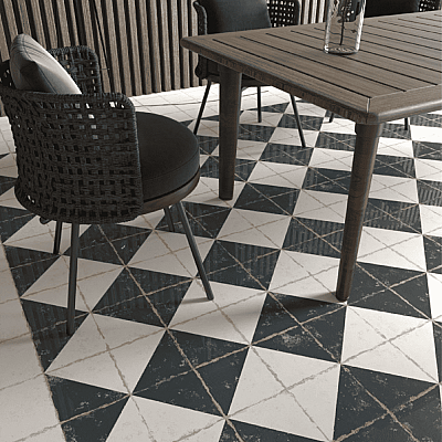 Dune Ceramica Antiga Blanco Dekoratif Karo Mat 20x20cm - 2