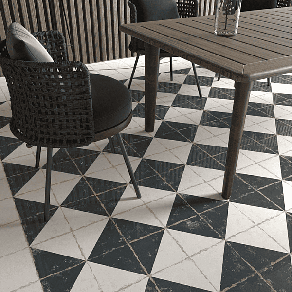 Dune Ceramica Antiga Blanco Dekoratif Karo Mat 20x20cm - 2