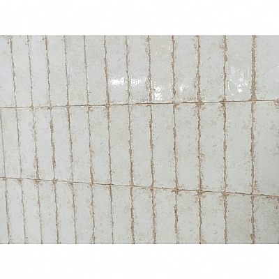 Dune Ceramica Antiga Blanco Dekoratif Karo Mat 6,9x24cm - 1