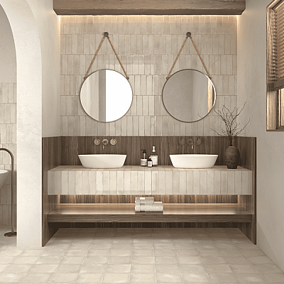 Dune Ceramica Atlantique Amande Dekoratif Karo Mat 20x20cm - 2