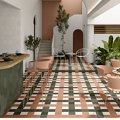 Dune Ceramica Chicago Ginger Dekoratif Karo Mat 14,7x14,7cm - 2