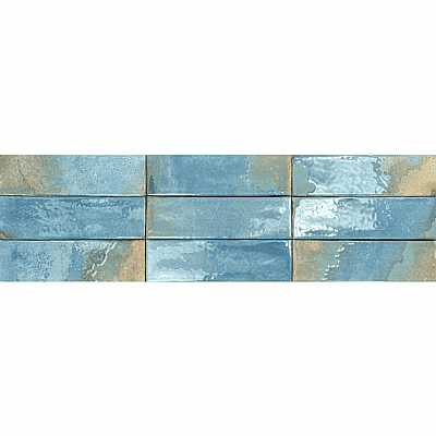 Dune Ceramica Granadella Cielo Dekoratif Karo Parlak 6,4x22,3cm - 1