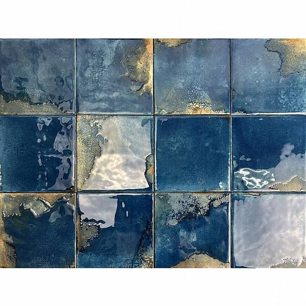 Dune Ceramica Granadella Marino Dekoratif Karo Parlak 11,5x11,5cm - 1