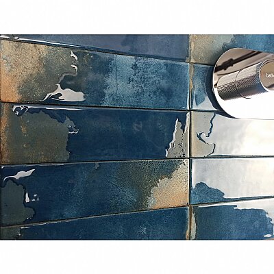 Dune Ceramica Granadella Marino Dekoratif Karo Parlak 6,4x22,3cm - 2