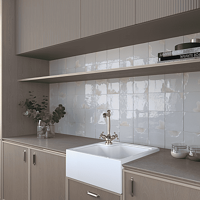 Dune Ceramica Granadella Sal Dekoratif Karo Parlak 11,5x11,5cm - 2