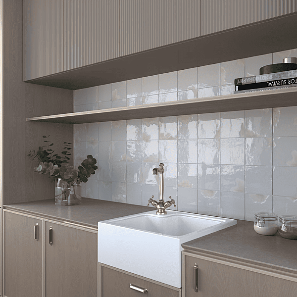 Dune Ceramica Granadella Sal Dekoratif Karo Parlak 11,5x11,5cm - 2