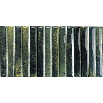 Dune Ceramica Kit-Kat Mosaic Grass Glossy Dekoratif Karo 11,5x23,1cm - 1