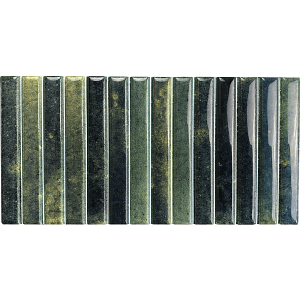 Dune Ceramica Kit-Kat Mosaic Grass Glossy Dekoratif Karo 11,5x23,1cm - 1