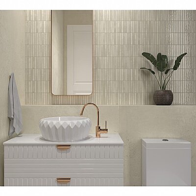 Dune Ceramica Kit-Kat Mosaic Ivory Glossy Dekoratif Karo 11,5x23,1cm - 3