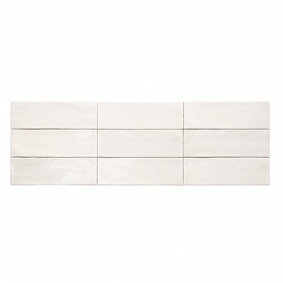 Dune Ceramica Tabarca Blanco Dekoratif Karo Parlak 7,5x23cm - 1