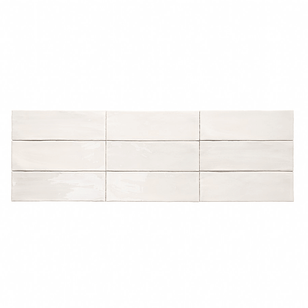 Dune Ceramica Tabarca Blanco Dekoratif Karo Parlak 7,5x23cm - 1