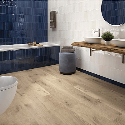 Dune Ceramica Tabarca Blanco Dekoratif Karo Parlak 7,5x23cm - 2