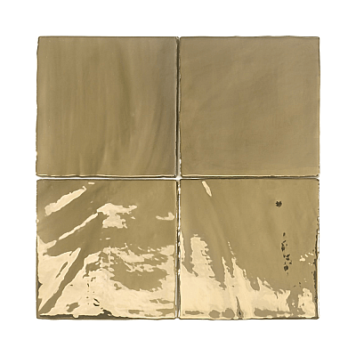 Dune Ceramica Tabarca Gold Glossy Dekoratif Karo Parlak 15x15cm - 1