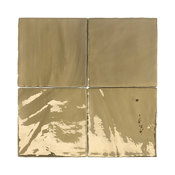 Dune Ceramica Tabarca Gold Glossy Dekoratif Karo Parlak 15x15cm - 1