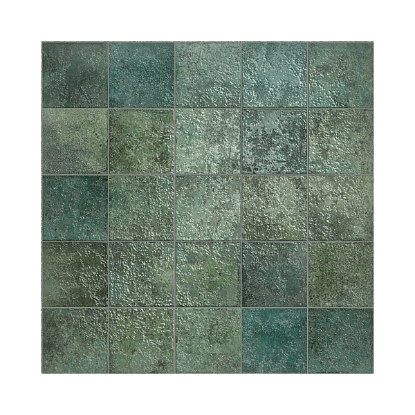 Dune Ceramica Tahiti Emerald Glossy Dekoratif Karo Parlak 14,7x14,7cm - 1