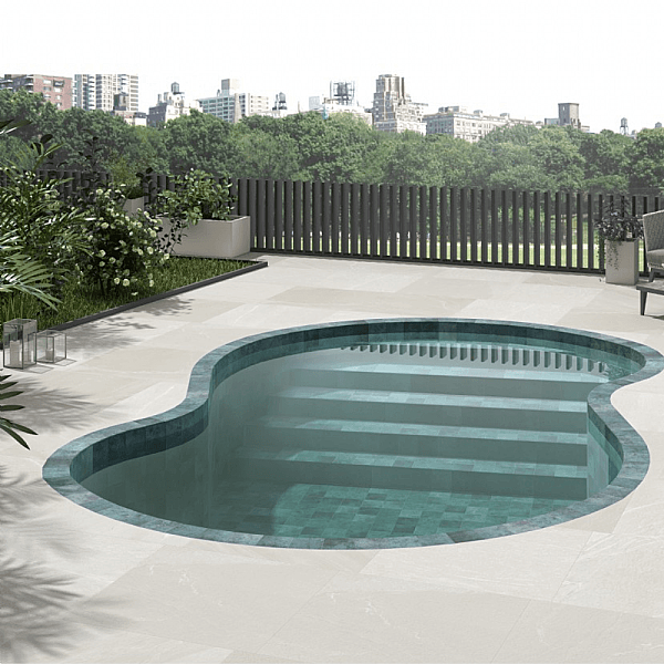 Dune Ceramica Tahiti Turquoise Glossy Dekoratif Karo Parlak 14,7x14,7cm - 4