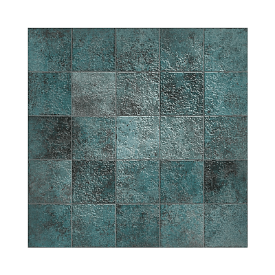 Dune Ceramica Tahiti Turquoise Glossy Dekoratif Karo Parlak 14,7x14,7cm - 1