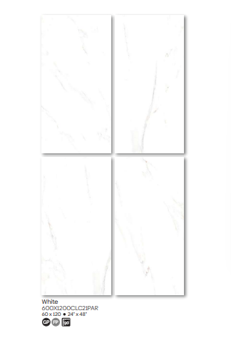 Ege Seramik 60x120 Calacatta Beyaz Tam Parlak Rektifiye - 2