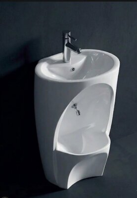 Granty T021S Çift Hazneli Yarım Monoblok Lavabo - GRANTY