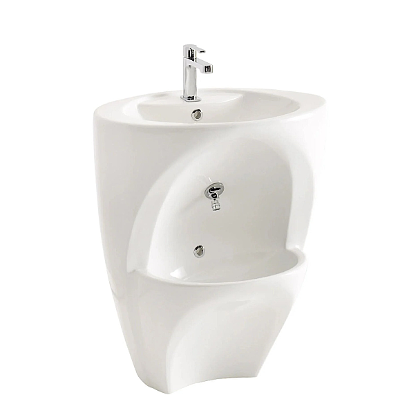 Granty T021S Çift Hazneli Yarım Monoblok Lavabo - 2