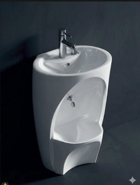 Granty T021S Çift Hazneli Yarım Monoblok Lavabo - 1